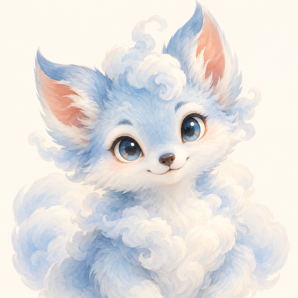 Cloudfox, a curious blue Cuddavi companion