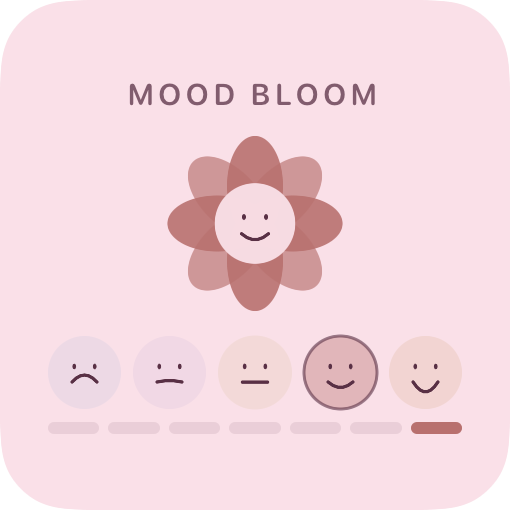 Mood bloom — example design rendered by WidgetFlair