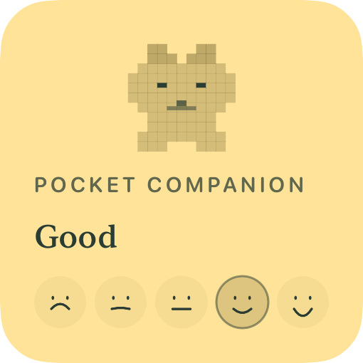 Pocket companion — example design rendered by WidgetFlair