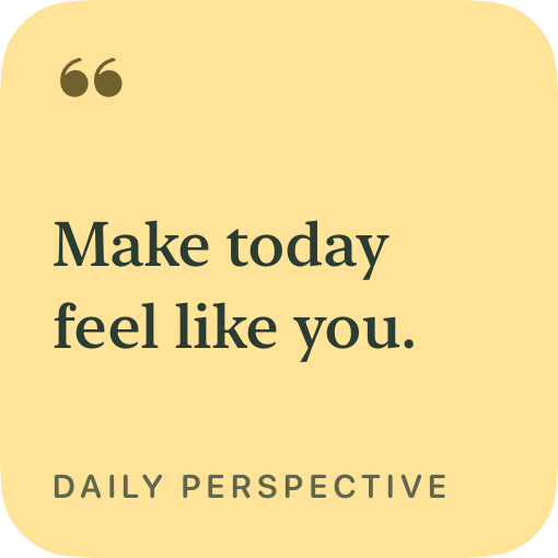 Daily perspective — example design rendered by WidgetFlair