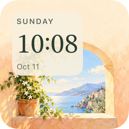 Window hours — example design rendered by WidgetFlair