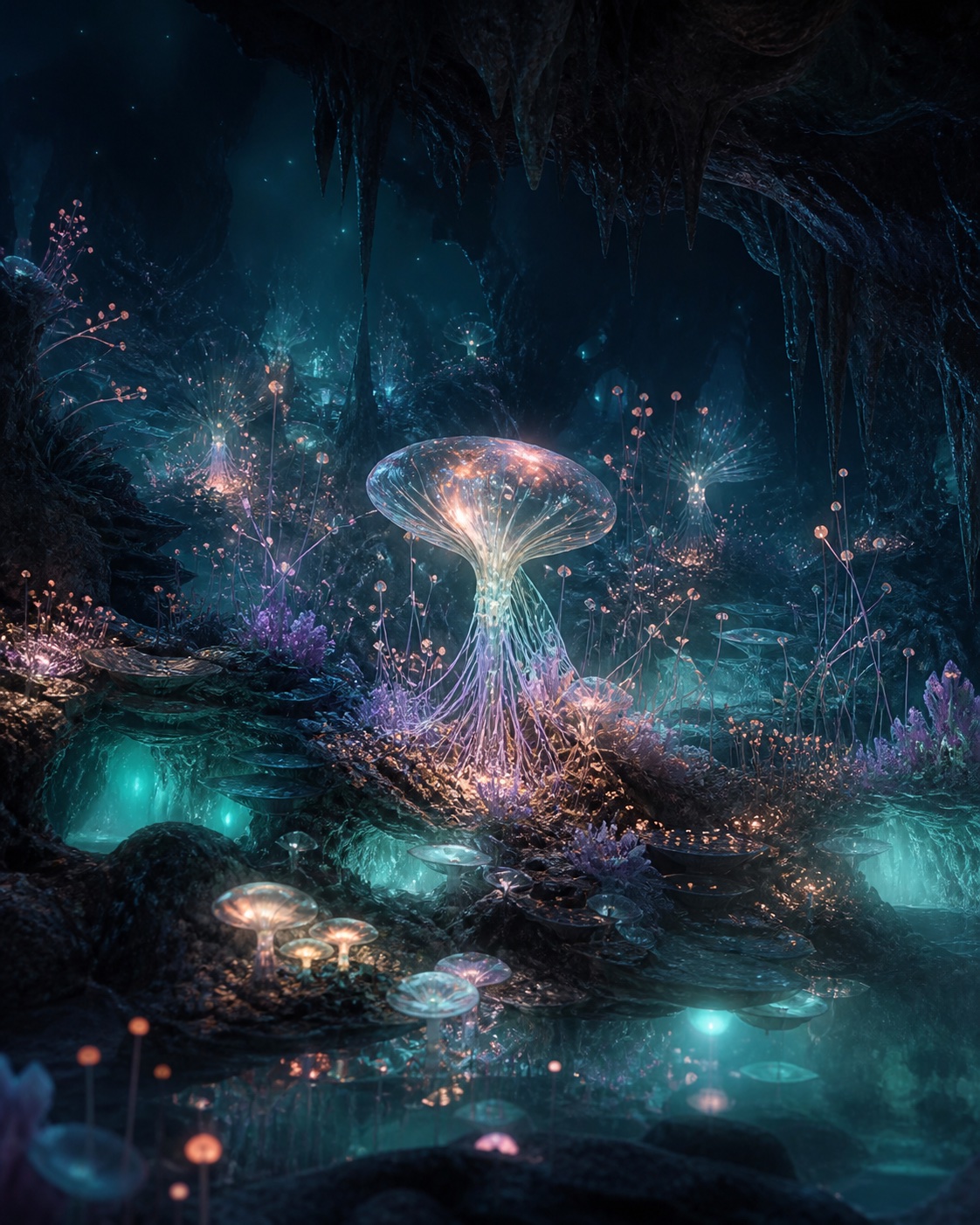 Lumen Below emerging as a luminous intelligence across a subterranean ecosystem